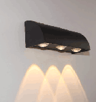 prezzo di fabbrica impermeabile esterno semplice moderno della parete del giardino delle lampade del cortile della lampada da parete IP65 LED di 3W