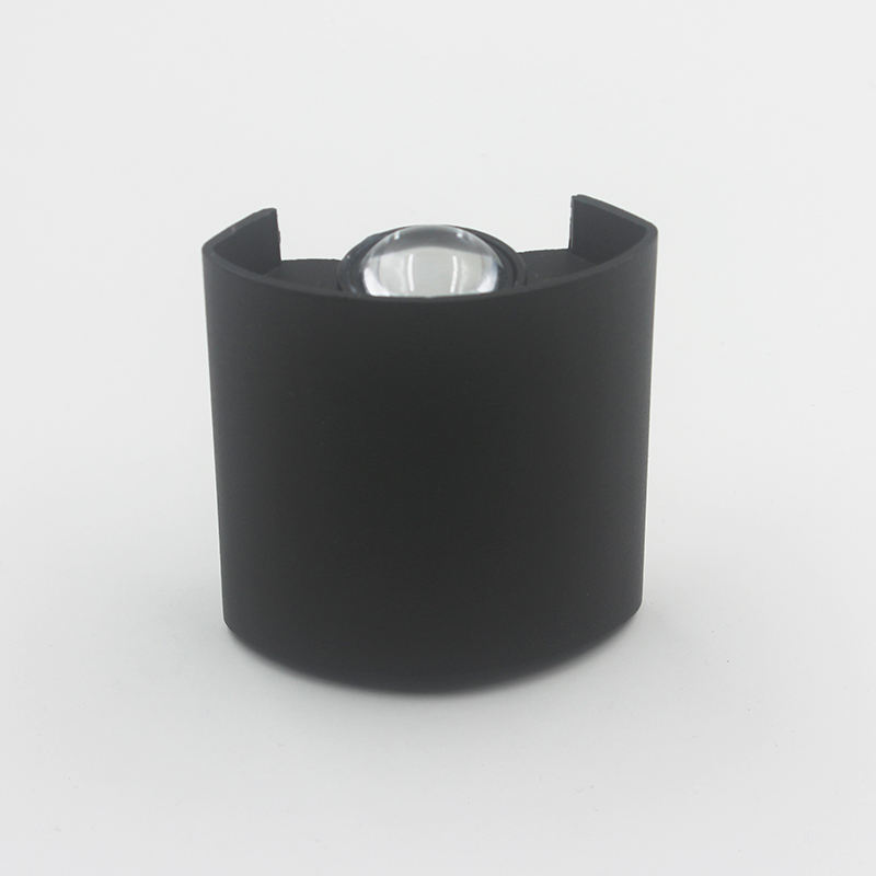 Lampada da parete a LED da esterno impermeabile su e giù a forma di arco da 4W Lampada da parete moderna in alluminio con applique da parete