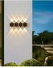 Lampade da parete 2W 3W 5W 6W 7W 8W Led a nido d'ape Oro e nero Luce su e giù Lampada a LED Stile di illuminazione Lampada da ufficio moderna