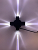 4W 12W LED Lampada da parete per esterni Cross Star 4 Illuminazione laterale IP65 impermeabile per la decorazione del giardino Luce esterna