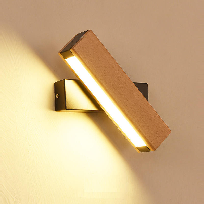 Lampada da parete per interni marrone Lampada da parete orientabile Lampada da interno a LED Lampada da parete rotativa a 330 gradi Lampada da parete a led per interni Luci a led per interni