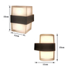 Tuya Smart App Control Waterproof IP 65 LED Wandlamp lampada da parete per esterni impermeabile colorata moderna luce per esterni
