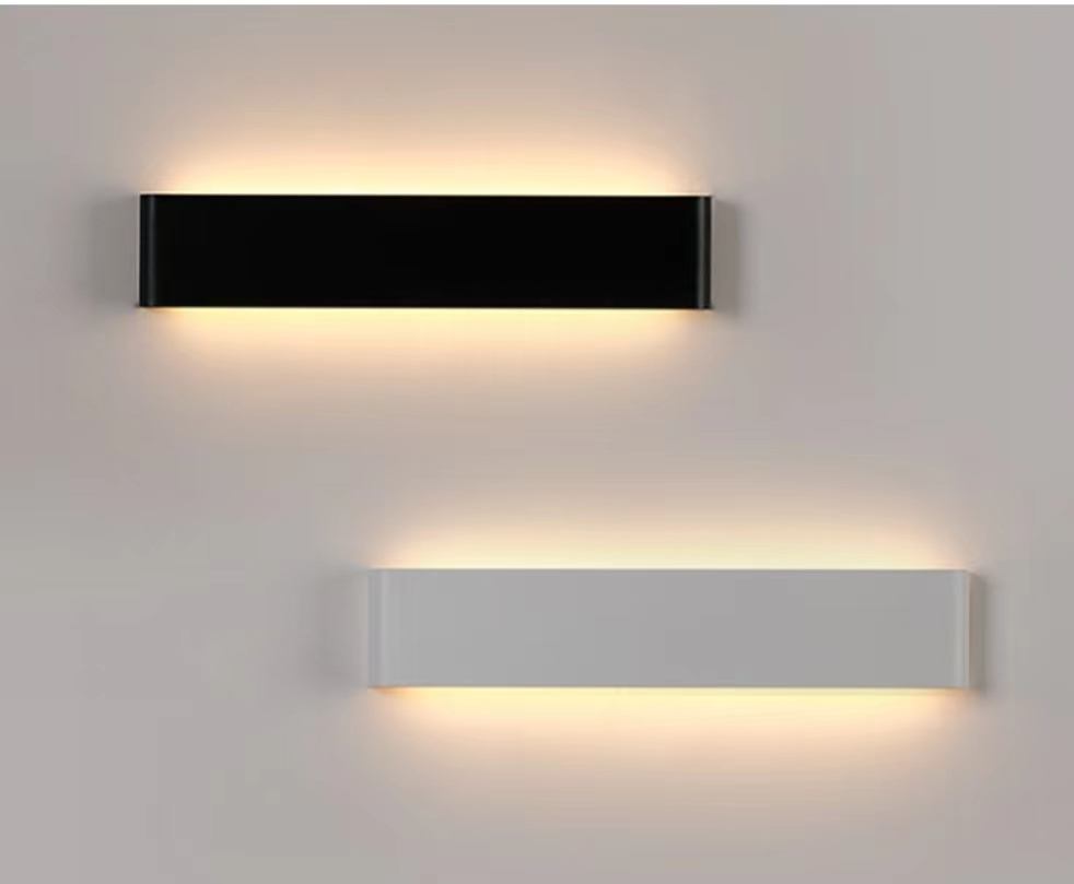 16W 24W 2.4G Lampada da parete lunga con controller Lampada a led su e giù Applique da parete per interni Applique da parete a LED Applique da parete a tre temperature di colore