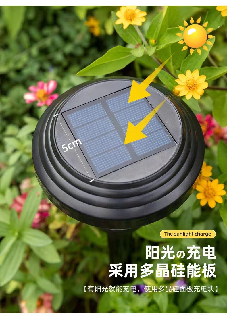 Luce solare da giardino Lampada ad energia solare Illuminazione paesaggistica Impermeabile IP65 Percorso Cortile Decorazione prato LED per esterni