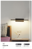 Lampade da parete moderne a LED 6W 330 Comodino girevole 12W AC96V-260V Applique da parete Lampada nera Corridoio Decorazione per interni Illuminazione