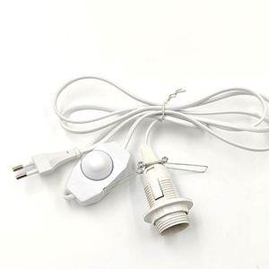 Portalampada Portalampada Base lampada per lampadina E14 AU/EU/US Spina garanzia 301 dimmer Interruttore Lampada sale himalayano speciale spina filo 0,35 mm