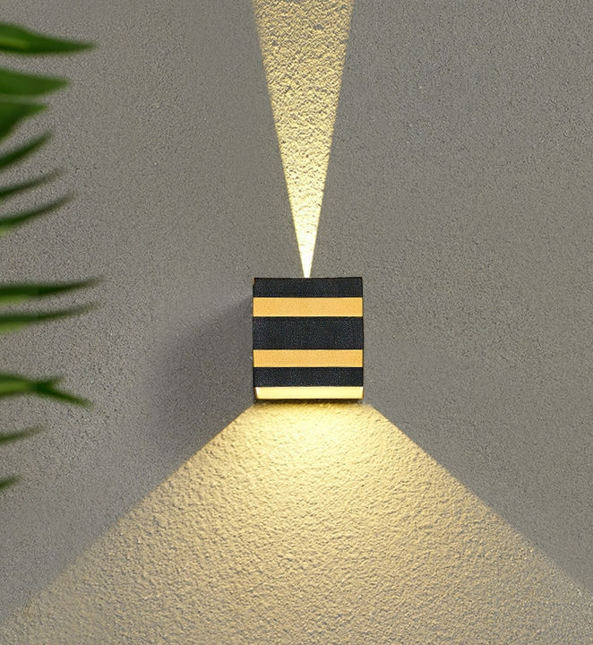 Lampade da esterno 10W Applique a Led Ip65 Nero Decorativo Portico Giardino Casa Lampadine Impermeabili Moderna Cottura in Alluminio