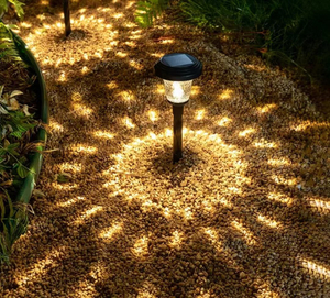 Batteria 600MA/1000MA Lampada da giardino solare Lampada decorativa solare Lampada solare da giardino Lampada solare in vetro Lampada da giardino paesaggistica Lampada da percorso inserita Polisilicio monocristallino