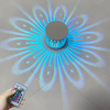 Lampada da parete a LED montata Lampada effetto RGB Girasole Proiezione Raggi AC85-265V Lampada da parete per corridoio con telecomando 1W / 3W