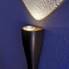 Lampada da parete da giardino 6W Moderna villa da cortile su e giù Lampada da parete a doppia testa Lampada da parete per esterni Giardino Oro nero Tromba Lampada da parete a LED impermeabile per esterni
