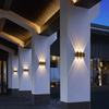 Lampada da parete a LED IP65 RGB Illuminazione da giardino impermeabile per esterni Alluminio 2W 6W 8W 10W 12W Applique da parete per interni camera da letto soggiorno scale
