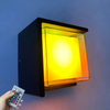 parete a led per esterni IP65 Tuya graffiti controllo APP intelligente oscuramento colorato lampada da parete per esterni impermeabile luce moderna per esterni