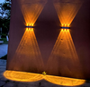 Lampada a LED Lampada da parete solare Lampada da parete impermeabile per esterno Portico da giardino Lampada da parete su e giù luminosa