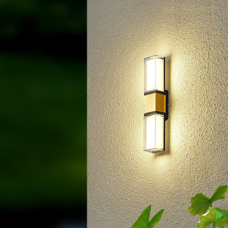 9W 10W Applique da parete per esterni LED Impermeabile IP65 Striscia di alluminio Illuminazione per interni ed esterni Decorazione Portico da giardino Lampade 85-265v