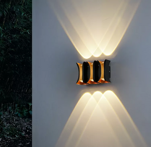 Nuova lampada da parete a LED impermeabile per esterni Balcone in alluminio Portico da giardino Sconce Villa Applique da parete