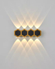 Lampade da parete Led Honeycomb Gold Black Light up and Down Corpo luminoso Lampada Stile di illuminazione Ufficio moderno Rohs Epistar Flusso di ingresso