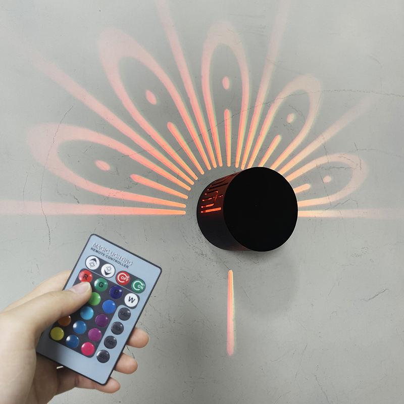 Nuovo RGB da 3 W con controller Remote Touch Illuminazione nordica colorata per applique per feste in camera da letto