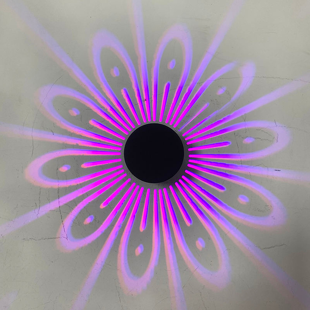 New Peacock Lamp Led Applique da parete RGB Applique Illuminazione decorazione lampada luce interna
