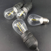 E14 S14 lampada a filamento E27 lampada decorativa stringa LED lampadina 110V 3V solare lampadina Edison vintage PC plastica A filamento