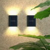 Lampada da parete a ricarica solare Lampada da parete per esterni IP65 impermeabile su e giù per scale Lampada da notte a LED solare