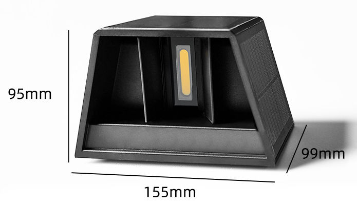 NUOVE applique da parete a energia solare per esterni, impermeabili, decorazione da parete, illuminazione a LED, lampada da portico a energia solare per villa, patio, giardino