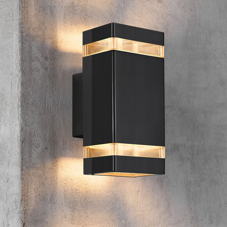 Applique da parete a LED per esterni Lampade da parete per interni moderne in stile nordico impermeabile Soggiorno Portico Lampada da giardino 9W 18W 110V 220V 230V