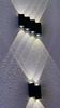 Lampada da parete per scale impermeabile a luce decorativa a LED 4 e moderna luce notturna per esterni Lampada da parete a LED per esterni Parete impermeabile