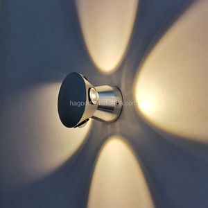 2023 Nuova luce da incasso in alluminio IP65 Applique da parete per scale a led 3w Indoor Outdoor Nero Luminoso corpo bianco Lampada Power Item Chip di illuminazione