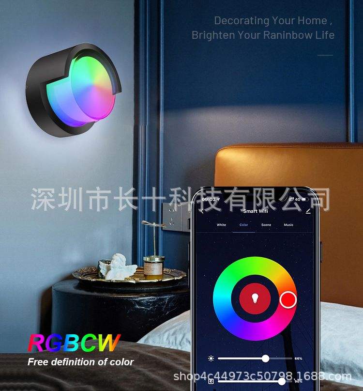 Lampade da parete a LED per soggiorno Applique da parete Camera da letto Moon Led Night Light Hallway Loft Indoor Home Lights