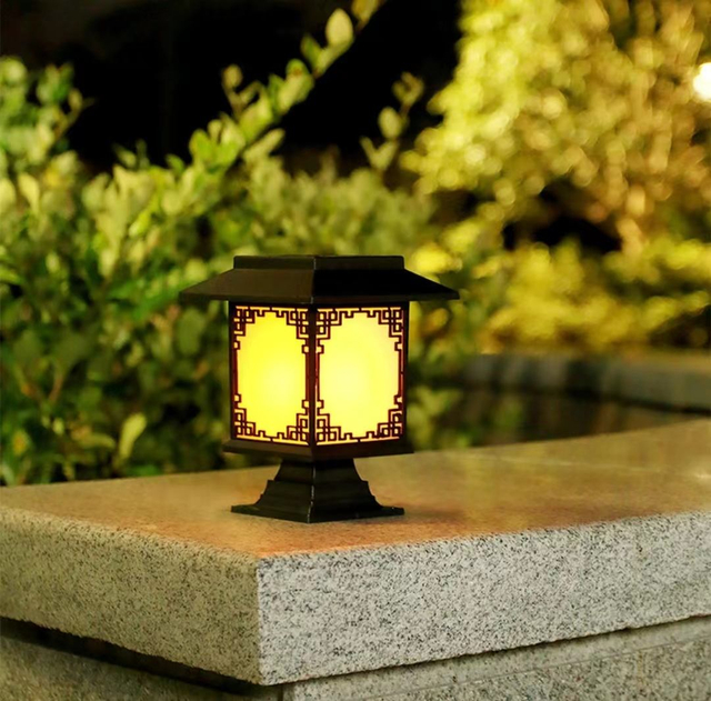 5LED lampada da cortile solare lampada da giardino lampada da giardino lampada solare da giardino traliccio per esterni decorazione della luce della stanza antica in stile americano 