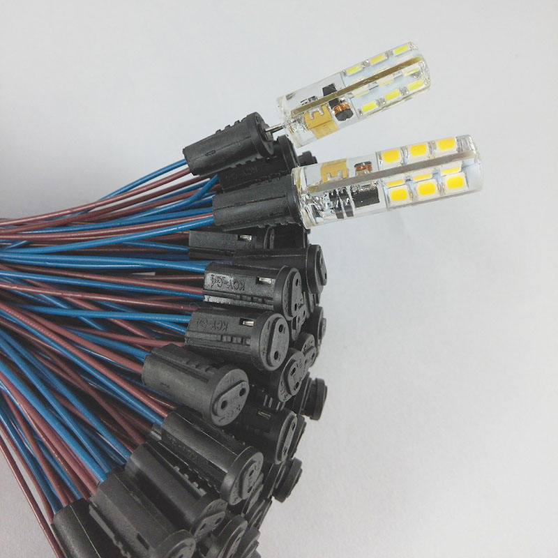 50cm G4 Led Portalampada a risparmio energetico Spina per lampada in cristallo con presa per cavo Base per lampada G4 Presa per piede