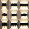 Moderna applique da parete a LED su e giù per l'illuminazione Cube Sconce Lamp Fixture Mount Indoor Outdoor Home Room Camera da letto Decorazione dell'illuminazione dell'hotel
