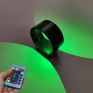 Moderna applique da parete a LED 3W 7W RGB Progetto di binario in alluminio LED rotondo Lampada da parete su e giù per comodino luci camera da letto decorazione della parete arti