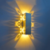 Il nuovo arrivo 6W doppia farfalla in alluminio ha condotto il riparo della parete per le luci della parete interna Luce notturna del fondo del fiore della stanza di bellezza