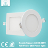 Faretto da incasso a pannello a LED ultra sottile vero pieno watt 3W 4W 6W 9W 12W 15W 18W 24W Faretto da incasso a soffitto a LED rotondo / quadrato