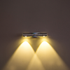 2x3W AC85-265V Rotazione di 360 gradi Lampade da parete a LED Lampade da lettura Lampada da parete Illuminazione a specchio Luce per scale Applique da parete moderna