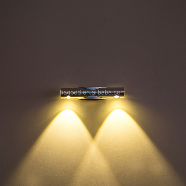 2x3W AC85-265V Rotazione di 360 gradi Lampade da parete a LED Lampade da lettura Lampada da parete Illuminazione a specchio Luce per scale Applique da parete moderna