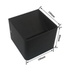 Lampada da parete a led cubo 3W in ceramica nera su e giù per decrotazione interna con prezzo di fabbrica Lampada da parete Illuminazione moderna