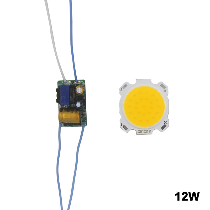 LED COB Lamp Bead 10W-30W Sorgente luminosa Chip Conversione interruttore freddo / caldo con controllo del segmento Adattatore di alimentazione Driver fai da te