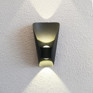 Lampada da parete per esterni impermeabile 6W 10W Sorgente LED su e giù Illuminazione Illuminazione da giardino per portico moderna e minimalista per interni