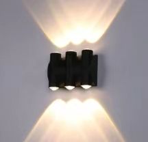 Lampada da parete moderna IP65 Illuminazione per esterni Lampada da parete a LED da 8W impermeabile per interni Soggiorno Corridoio Parco Paesaggio Luce da giardino