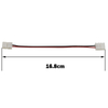 Connettore a doppia striscia LED 2 pin 10mm con connessione senza fili Non è necessario saldare / connettore per saldatura per striscia led 5050/5630