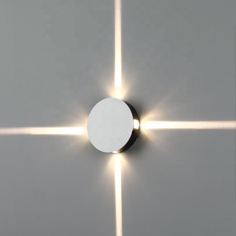 Lampada da parete per interni a LED Lampada da parete per negozio di barbiere in alluminio a parete Soggiorno Stella a croce di alta qualità con un buon prezzo