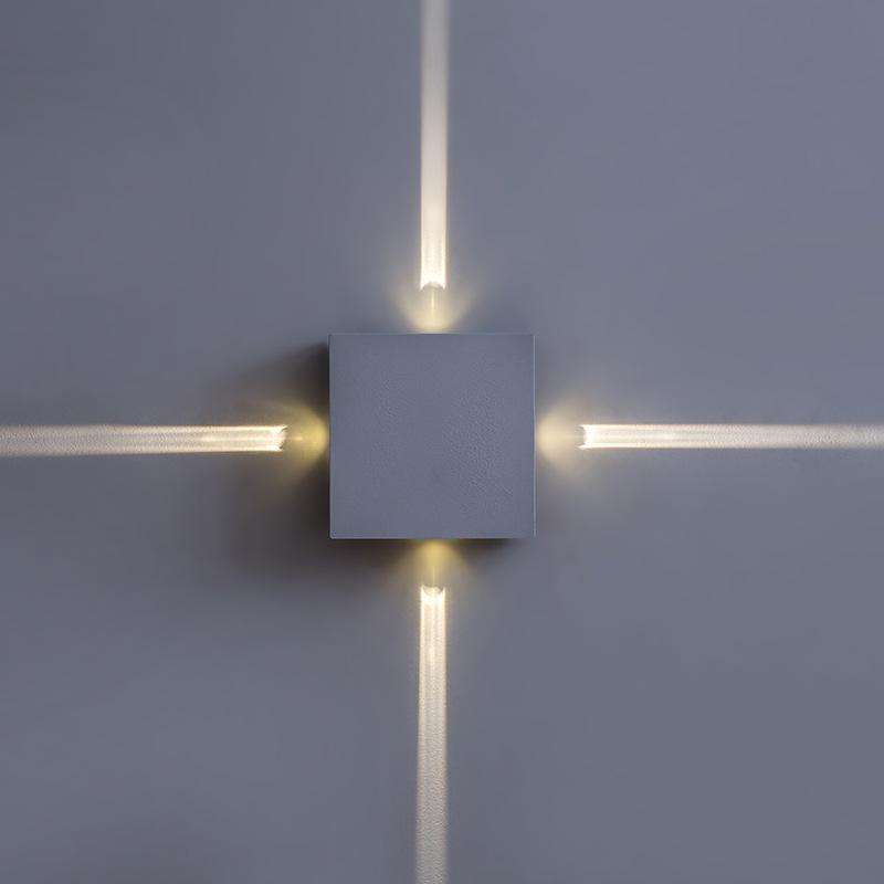 Lampada da parete per interni a LED Lampada da parete per negozio di barbiere in alluminio a parete Soggiorno Stella a croce di alta qualità con un buon prezzo