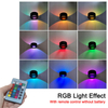 5W AC85-265V Circle applique da parete RGB con controller per illuminare la decorazione di interni