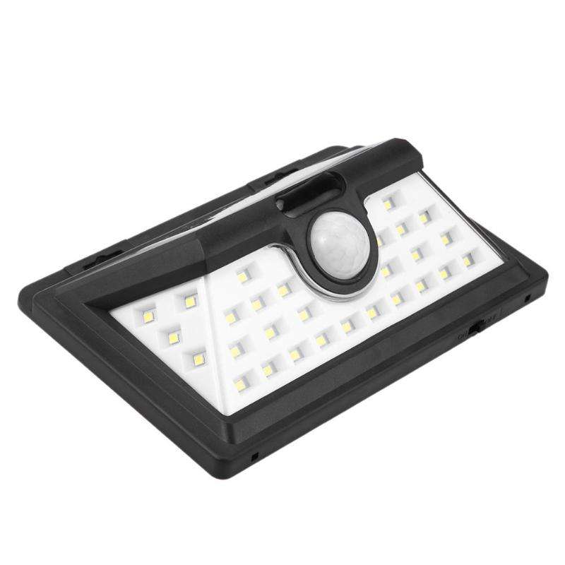 32 LED PIR Sensore di movimento Lampada da parete solare Lampada da giardino impermeabile per esterni Luce solare per montaggio a parete di emergenza