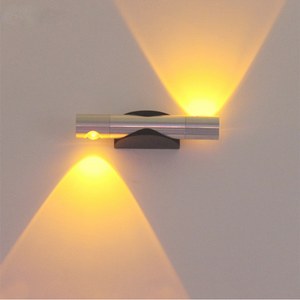 Moderna 6W LED Lampada da parete per interni Riparo in alluminio Illuminazione domestica Camera da letto Soggiorno Corridoio Decorare applique da parete AC85-265V Ruota