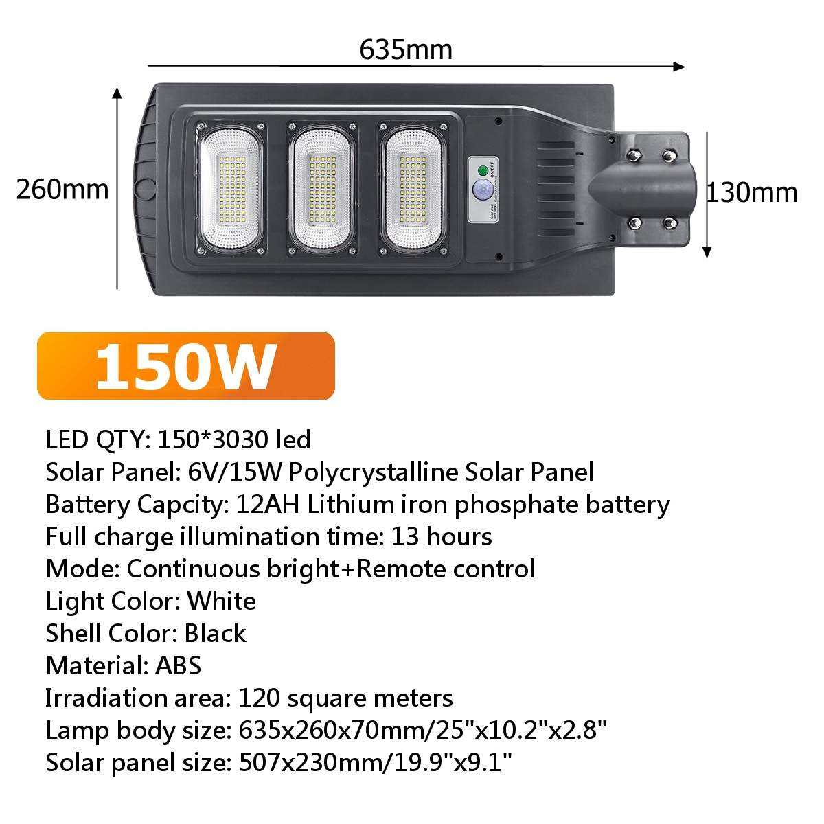50-300W lampione solare lampada solare per interni lampade a energia solare lampada a energia solare lamparas solare integrato tutto in un lampione solare