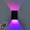 Lampada da parete moderna a LED su e giù RGB con lampade da comodino camera da letto controller Decorazione Wandlamp AC85-265V Illuminazione progetto industriale