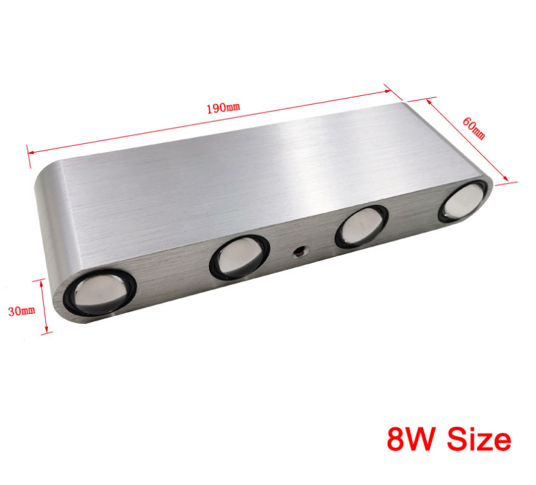 Illuminazione elettronica La staffa da parete illumina i mobili bianchi caldi lunghi 220V Illuminazione su e giù per le scale Ristorante Novità